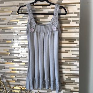 Funky People tank knit tunic in Gray